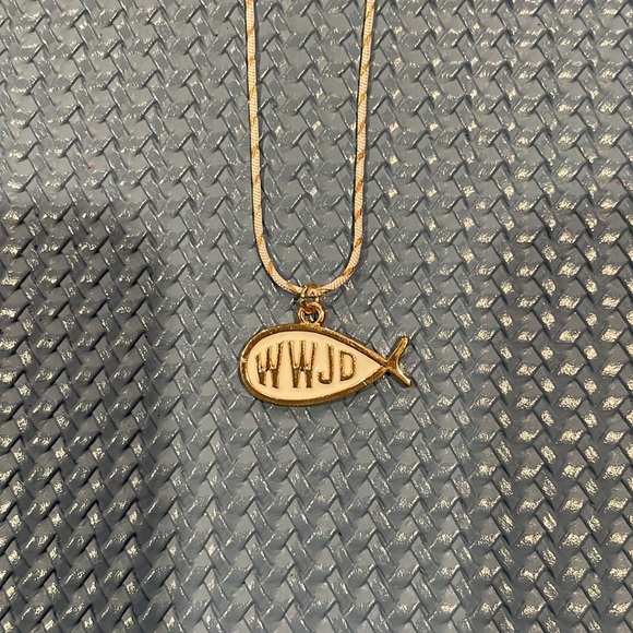 📖 Handmade WWJD Necklace 📖 - Picture 2 of 2
